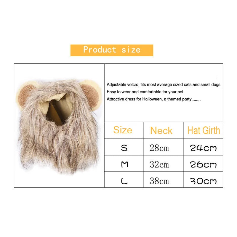 MedzPets™ Lion Cat Wig